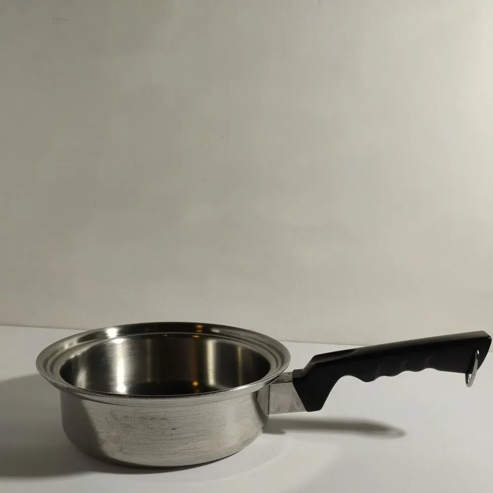 CUTCO 1 Quart Stainless Steel Saucepan 5 Ply Aluminum Core Made in USA. NO LID.